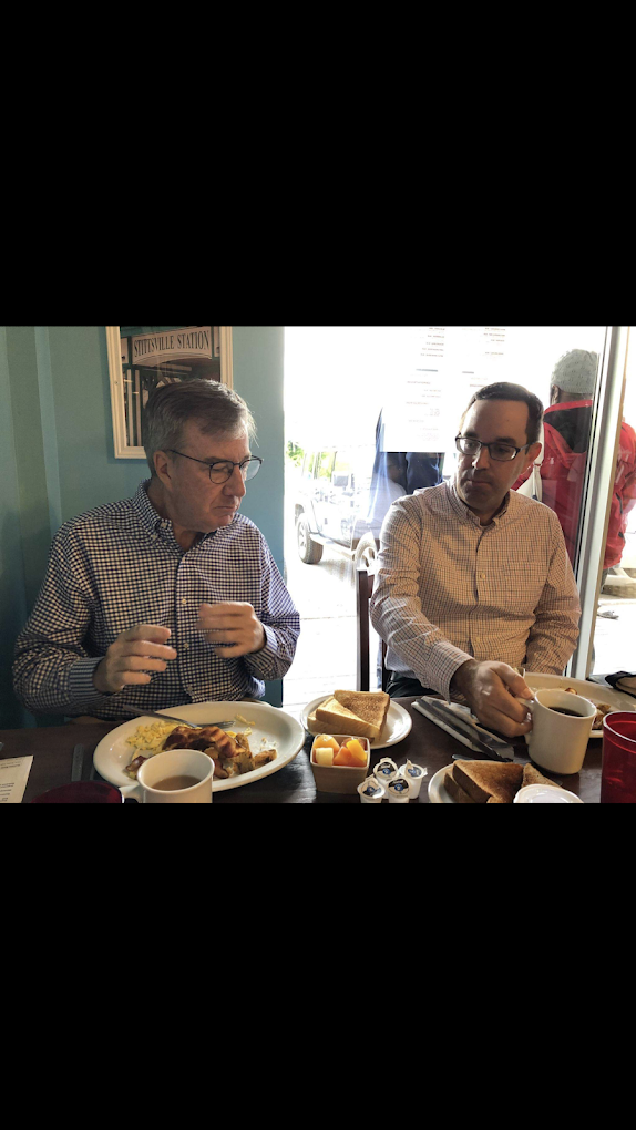 Councillor Glen Gower at Main Street Cafe